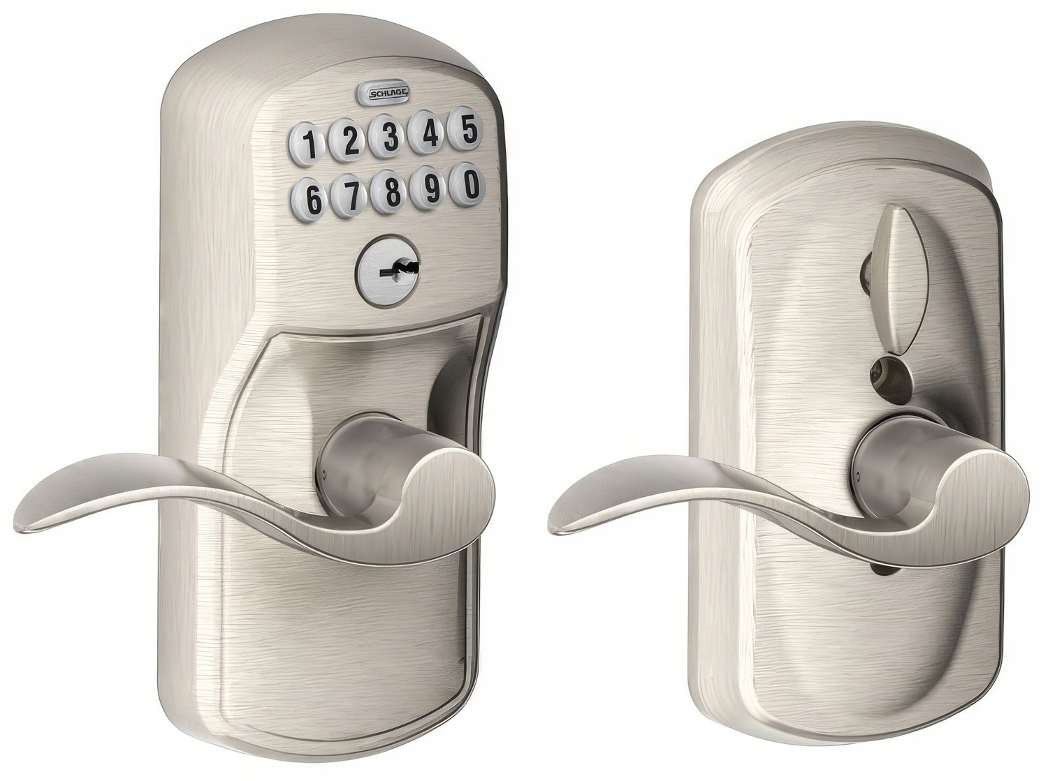 Tastiera Schlage FE595 PLY 505 FLA Plymouth, Stile Flex-Lock Flair, Con Codici Di Accesso